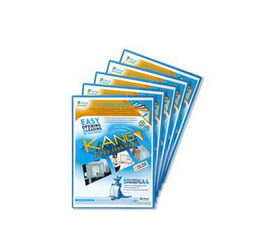 Tasca a L - con retro magnetico - A4 - blu - conf. 5 pezzi - Djois - B194721 - 3377991947216 - DMwebShop