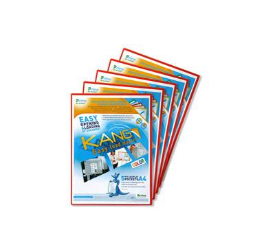 Tasca a L - con retro magnetico - A4 - rosso - conf. 5 pezzi - Djois - B194723 - 3377991947230 - DMwebShop