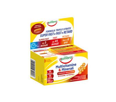 Integratore Multivitamine e Minerali - 30 compresse triplo strato (1,5 gr cad.) - Equilibra - VIA - 8000137004010 - DMwebShop