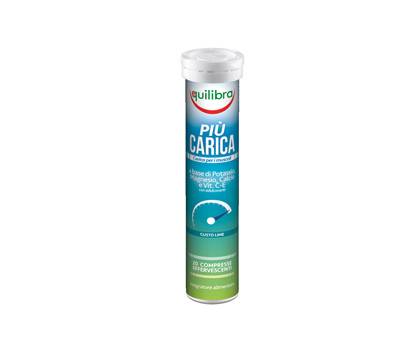 Integratore Piu' Carica - gusto lime - 20 compresse (90 gr cad.) - Equilibra - ECA - 92291A - DMwebShop