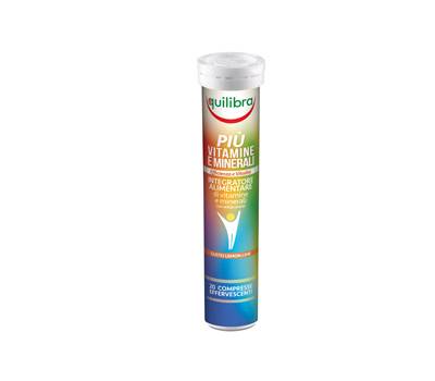 Integratore Piu' Vitamine e Minerali - gusto lemon lime - 20 compresse (86 gr cad.) - Equilibra - EVI - 8000137002726 - DMwebShop