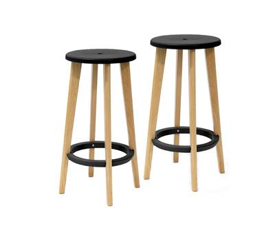 Sgabelli Woody - nero-faggio - set 2 pezzi - Paperflow - K700530 - 3660141230314 - DMwebShop