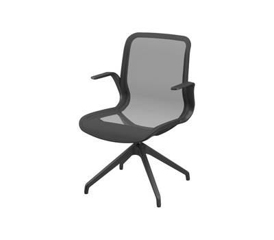 Poltrona direzionale Marilyn MYD4O - con braccioli inclusi - nero - Unisit - MYD4O/N - 8053470179334 - DMwebShop