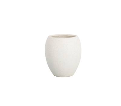 Bicchiere porta spazzolini linea Stone bianco - 24200