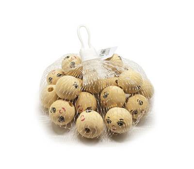 Faccine in legno colore naturale diametro 30 mm Deco 12637 - 21321