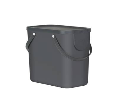 Pattumiera Albula 25 lt grigio antracite - 24898