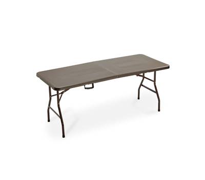 Tavolo Horeca pieghevole 74 x 76 x 183 cm HDPE noce - 25043