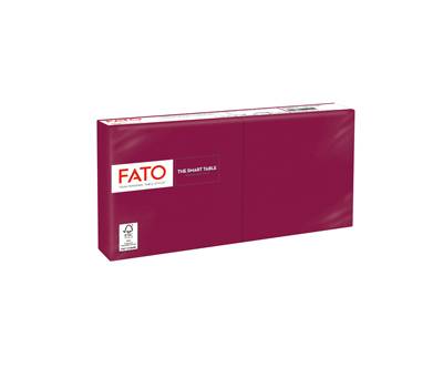 Tovagliolo carta 24 x 24 cm 2 veli bordeaux - 24025