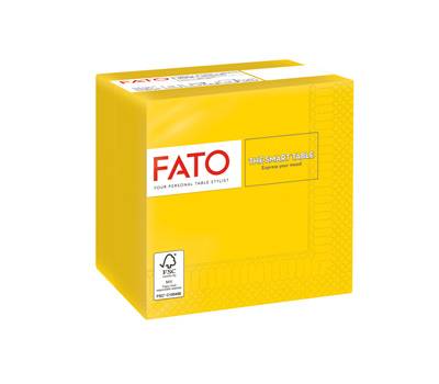 Tovagliolo carta 24 x 24 cm 2 veli giallo - 23958
