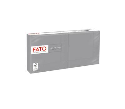 Tovagliolo carta 24 x 24 cm 2 veli grigio - 23746