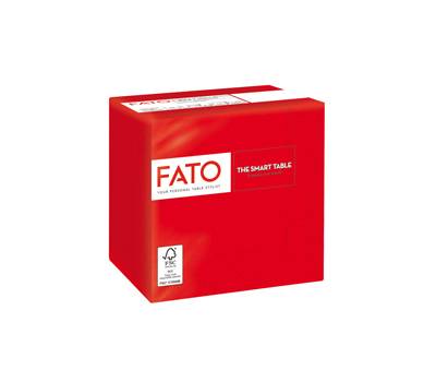 Tovagliolo carta 24 x 24 cm 2 veli rosso - 23747