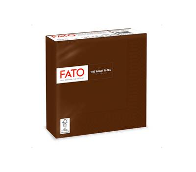 Tovagliolo carta 33 x 33 cm 2 veli cioccolata - 24024