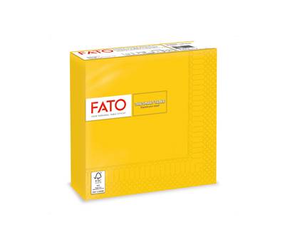 Tovagliolo carta 33 x 33 cm 2 veli giallo - 23795