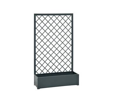 Fioriera con traliccio - in metallo - antracite - Verdemax - 8536 - 8015358085366 - DMwebShop