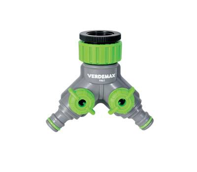 Raccordo rubinetto - 2 uscite regolabili - Verdemax - 9461 - 8015358094610 - DMwebShop