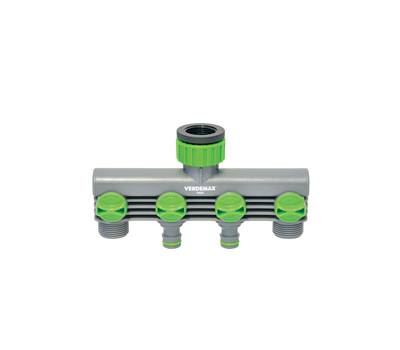 Raccordo rubinetto - 4 uscite - Verdemax - 9464 - 8015358094641 - DMwebShop