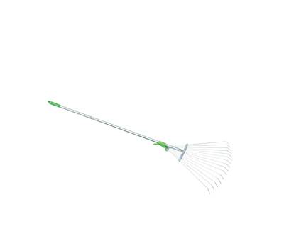 Scopa regolabile per erba e foglie metallo - 25081