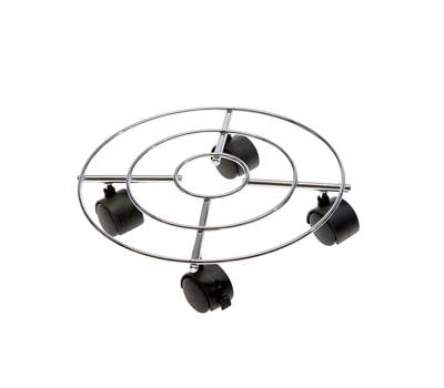 Trolley portavaso in acciaio diametro 30 cm - 25100