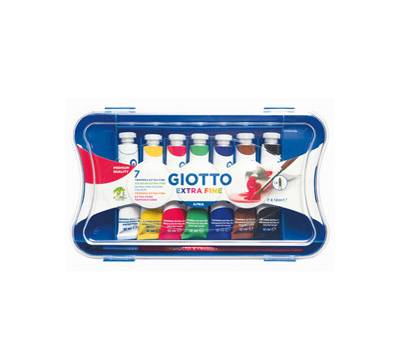 Tubi tempere - 12 ml - colori assortiti - conf. 7 pezzi - Giotto - 30310000 - 8000825310904 - DMwebShop