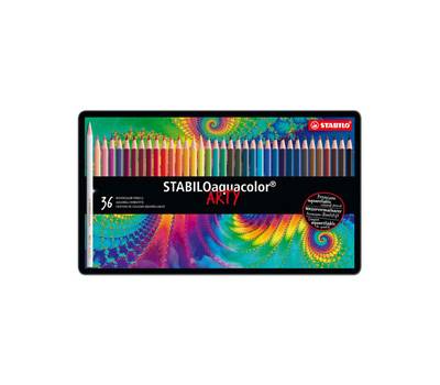 Pastello Aquacolor 1636 - tratto 2,8 mm - colori assortiti - astuccio 36 pezzi - Stabilo - 1636-5 - 4006381146500 - DMwebShop