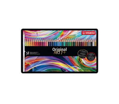 Pastello Original 8778 - tratto 2,5 mm - colori assortiti - astuccio in metallo 38 pezzi - Stabilo - 8778-6 - 4006381320306 - DMwebShop