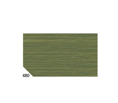 Carta crespa - 50 x 250 cm - 48 gr/m2 - verde oliva 480 - conf. 10 rotoli - Rex Sadoch - KR363-480 - 8006715065114 - DMwebShop