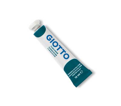 Tempera Tubo 4 - 12 ml - turchese - conf. 6 pezzi - Giotto - 35201800 - 8000825967412 - DMwebShop
