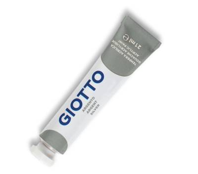 Tempera acrilica extraconcentrata - 21 ml - argento - conf. 6 pezzi - Giotto - 35740000 - 8000825357404 - DMwebShop