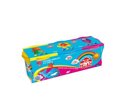 Tris barattoli da 220 gr - giallo-magenta-blu - Dido - 390463 - 8000144390434 - DMwebShop