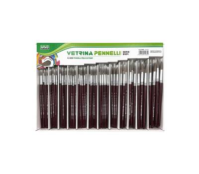 Pennelli punta tonda - pelo di pony - serie 9124 - assortimento vetrinetta 228 pezzi - Lebez 1984 - 1984L - 8007509019849 - DMwebShop