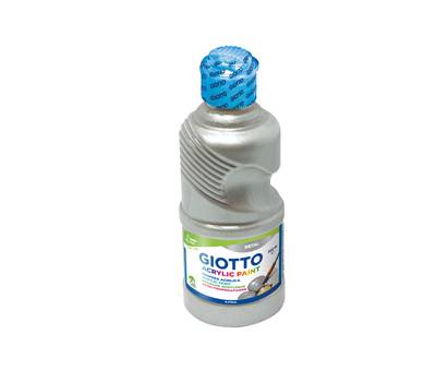 Tempera pronta acrilica - 250 ml - argento - Giotto - 53390000 - 8000825534201 - DMwebShop