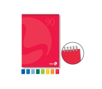 Blocco notes Color - spiralato lato corto - 5 mm - 90 gr - 50 fogli - conf. 5 pezzi - BM - 0100207 - 8008234002076 - DMwebShop