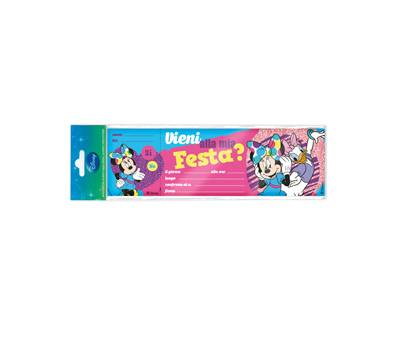 Blocchetto invito alla festa Minnie Disney - conf. 10 pezzi - Rex Sadoch - WYASSMIN - 8006715087987 - DMwebShop