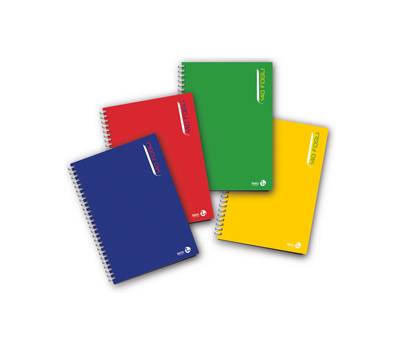 Blocco notes spiralato sul lato lungo 4 mm 22,3 x 29,7 cm 80 gr 140 fogli - 10699