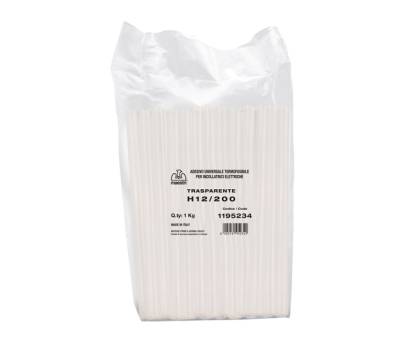 Colla termofusibile M12,200 diametro 12 mm lunghezza 20 cm 1 kg trasparente - 11370