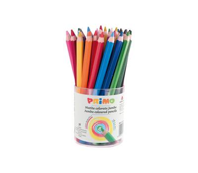 Matite colorate Jumbo diametro mina 5,5 mm 12 colori assortiti - 11037