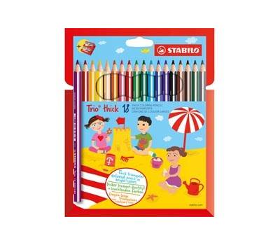 Pastello Trio Thick diametro mina 4,2 mm con temperino colori assortiti Stabilo - 10972