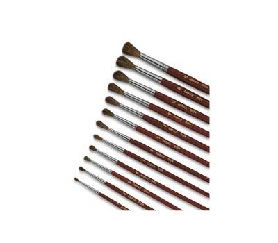 Pennello punta tonda serie 9124 - punta tonda - pelo pony - n. 10 - conf. 12 pezzi - Lebez - 9124/10 - 40496A - DMwebShop