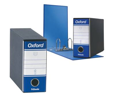 Registratore Oxford G81 - dorso 8 cm - memorandum 23 x 18 cm - blu - conf. 6 pezzi - Esselte - 390781050 - 8004157741054 - DMwebShop