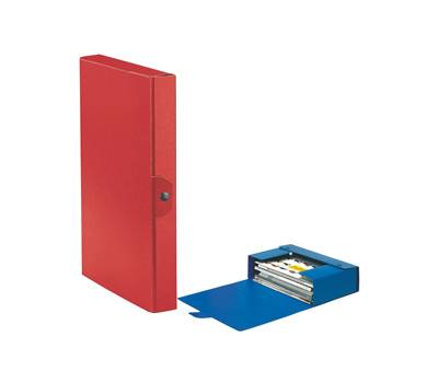 Scatola progetto Eurobox - dorso 4 cm - 25 x 35 cm - rosso - conf. 5 pezzi - Esselte - 390324160 - 48343A - DMwebShop