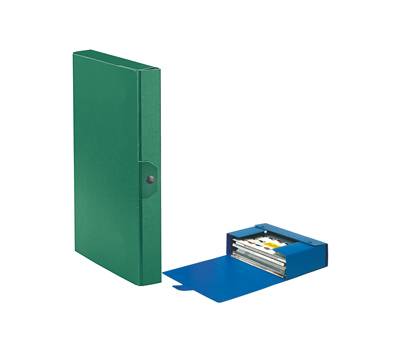 Scatola progetto Eurobox - dorso 4 cm - 25 x 35 cm - verde - conf. 5 pezzi - Esselte - 390324180 - 48344A - DMwebShop
