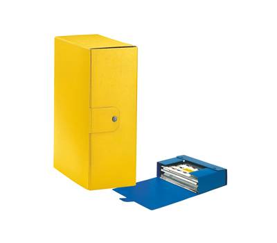 Scatola progetto Eurobox - dorso 12 cm - 25 x 35 cm - giallo - conf. 5 pezzi - Esselte - 390332090 - 8004157332092 - DMwebShop