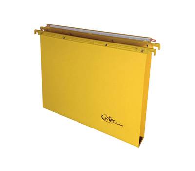 Cartella sospesa Joker cassetto interasse 39 cm fondo U 37 x 25 cm giallo - 12402