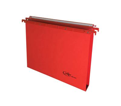 Cartella sospesa Joker cassetto interasse 39 cm fondo U 37 x 25 cm rosso - 12401