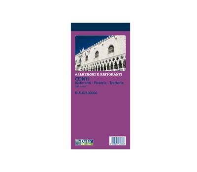 Blocco conti ristoranti-pizzerie-trattorie - 21,5 x 10 cm - 100 copie - conf. 5 pezzi - Data Ufficio - DU162100000 - 90886A - DMwebShop