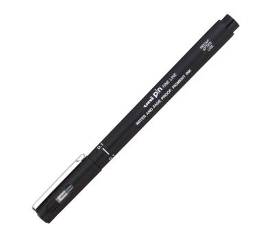 Pin fineliner - punta 0,1 mm - nero - conf. 12 pezzi - Uni Mitsubishi - M PIN101 N - 4902778915202 - DMwebShop