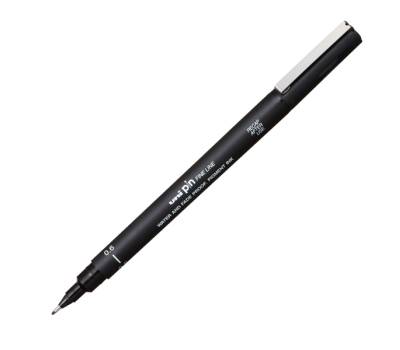 Pin fineliner - punta 0,6 mm - nero - conf. 12 pezzi - Uni Mitsubishi - M PIN106 N - 4902778154625 - DMwebShop