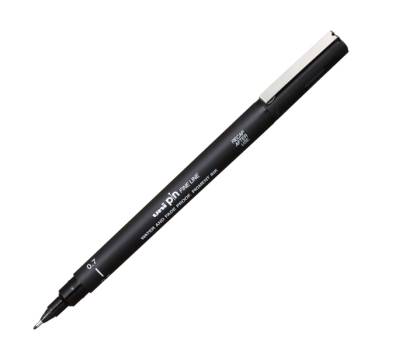 Pin fineliner - punta 0,7 mm - nero - conf. 12 pezzi - Uni Mitsubishi - M PIN107 N - 4902778154632 - DMwebShop
