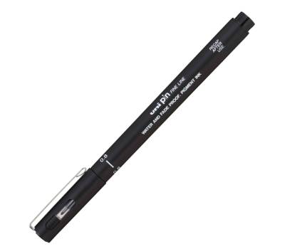 Pin fineliner - punta 0,8 mm - nero - conf. 12 pezzi - Uni Mitsubishi - M PIN108 N - 4902778915448 - DMwebShop