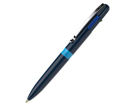 Penna a sfera Take 4 - punta media - 4 colori - fusto blu - conf. 10 pezzi - Schneider - P138003 - 4004675140135 - DMwebShop